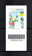 ITALIA :  TRENTO Capitale Europea Del Volontariato - C/Barre N° 2392  MNH**   3.02.2024 - Bar Codes