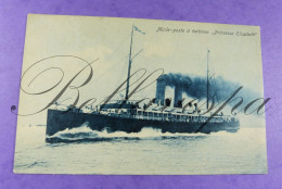 Antwerpen Maile-Poste Princesse Elisabeth &  R.M.S. Caronia Cunard Line & Courier De France 3 Cpa - Paquebots