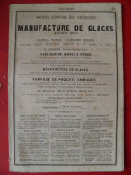 PUB 1884 - Manufacture De Glaces Patoux-Drion 59 Aniche, Verrerie Dupuis Rue Cherchel 13 Marseille, Beroud & Saler 69Lyo - Publicités