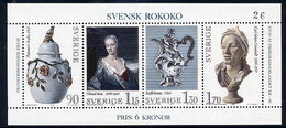 SWEDEN 1979 Swedish Rococo Block  MNH / **.  Michel Block 7 - Blocchi & Foglietti