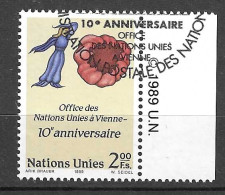 O.N.U. GENEVE - 1989 - 10° SEDE VIENNA - FR. 2,00 - USATO (YVERT 179 - MICHEL 179) - Usados