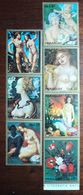 Paraguay  Mnh 1972 Tableau Painting Fire Nu Nude Nudism Nudismus Nudismo Flower Fleur Flowers Fleurs 7 V. Yv 1381/7 - Otros & Sin Clasificación