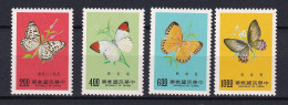 179 FORMOSE 1977 - Y&T 1129/32 - Papillon - Neuf ** (MNH) Sans Charniere - Neufs