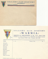 Poland Envelope (A245): Sport Olsztyn Railway Sports Club Warmia - Stamped Stationery