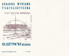 Poland Envelope (A246): 1987 Olsztyn Exhibition - Sport Tourism Recreation - Stamped Stationery