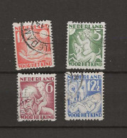 1930 USED Nederland NVPH R86-89 Roltanding - Oblitérés