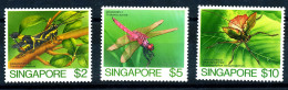 Singapore 1985, Insects, High Value Set , Mi 471-4.Mi. 30,00,rare, MNH - Singapur (1959-...)