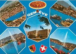 Suisse - GE Genève - Genève - Multivues - CPM - Carte Neuve - Voir Scans Recto-Verso - Autres & Non Classés