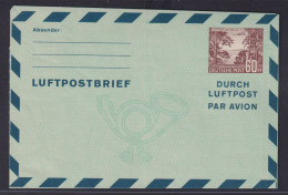 Berlin Brief Ganzsache Luftpostfaltbrief Aerogramm 60 Pfg. Bauten Kat.-Wert 60,- - Postkaarten - Gebruikt