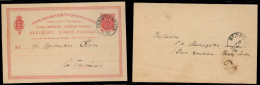 D.W.I.. 1896. Christed - St Thomas. 3c Red Stat Card. XF Used. V Nice Cond. - Antilles
