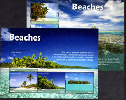 Tuvalu 2017 Beaches Sheetlet Set Unmounted Mint. - Tuvalu