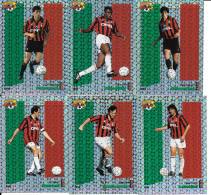 AV65 - CARTOLINE  PANINI - AC MILANO - ALBERTINI DESAILLY PANUCCI BARESI BOBAN COSTATCURTA DONADONI LENTINI... - Trading Cards