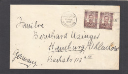 LETTRE DE SALISBURY POUR HAMBOURG,ALLEMAGNE.1939. - Rhodésie Du Sud (...-1964)