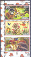 2023. Tajikistan, Mushrooms. Butterflies, Animals, 3v, Perforated, Mint/** - Tadzjikistan