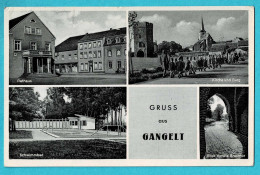 * Gangelt - Heinsberg (Nordrhein Westfalen - Deutschland) * (Korr's Grosverlag V33) Gruss Aus Gangelt, Kirche, Piscine - Heinsberg