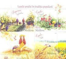 2019. Moldova, Traditional Folk Months, Summer, Issue III, S/s, Mint/** - Moldawien (Moldau)