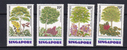 179 SINGAPOUR 1976 - Y&T 242/45 - Arbre Fleur - Neuf ** (MNH) Sans Charniere - Singapur (1959-...)