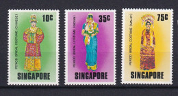 179 SINGAPOUR 1976 - Y&T 256/58 - Costume - Neuf ** (MNH) Sans Charniere - Singapour (1959-...)