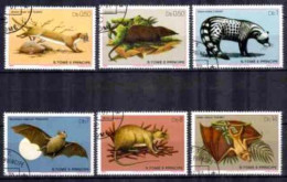 Saint Thomas Et Prince 1981 Animaux Sauvages (27) Yvert N° 620 à 625 Oblitéré Used - São Tomé Und Príncipe