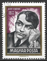 Hungary 1969. Scott #1949 (U) Endre Ady (1877-1919), Lyric Poet - Used Stamps