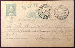 Portugal, Entier-carte De BRAGA 4.9.1897 - (N163) - Enteros Postales