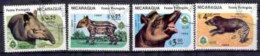 Nicaragua 1984 Animaux Tapirs (28) Yvert N° 1355+1356 Et PA 81+82 Oblitéré Used - Nicaragua