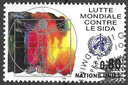 O.N.U. GENEVE - 1990 - LOTTA CONTRO SIDA - F. 0,80 - USATO (YVERT 189 - MICHEL 185) - Used Stamps