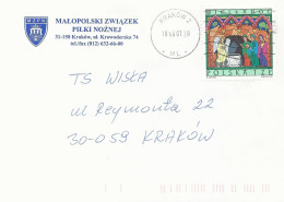 Poland Envelope (A256): Krakow Sport Małopolska Football Association - Stamped Stationery