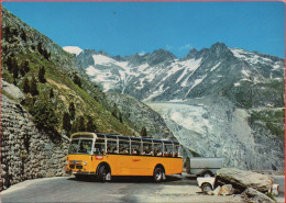 GLETSCH Rhonegletscher, Postauto Auf Grimselstrasse - Goms