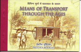 India 2017 Means Of Transport Through Ages Complete Prestige Booklet Containing 5 MINIATURE SHEETS MS MNH As Per Scan - Bussen