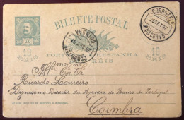 Portugal, Entier-carte De M. DO CORVO 25.9.1897 - (N189) - Entiers Postaux