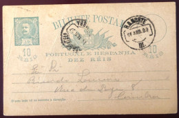 Portugal, Entier-carte De R. A. MORTE 16.4.1897 - (N193) - Postal Stationery