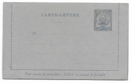 Tunisie Carte-lettre Chiffres Gras 15c Bleu (SN 2702) - Storia Postale