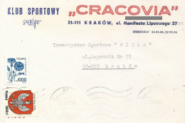 Poland Envelope (A278): Krakow Sport KS Cracovia - Stamped Stationery