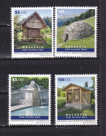 SWITZERLAND-2012--WOODEN/STONE BUILDINGS- MNH, - Unused Stamps