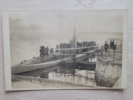 Paris, Carte Photo  Sous Marin Sur La Seine 1917 - Enseignement, Ecoles Et Universités