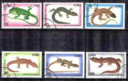 Cuba 1994 Animaux Lézards (29) Yvert N° 3412 à 3417 Oblitéré Used - Used Stamps