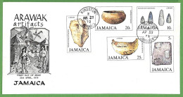 ZA1471 - JAMAICA - POSTAL HISTORY - Oversize FDC COVER 1979 Ethnic ARCHEOLOGY - Jamaica (1962-...)