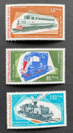 MADAGASCAR 1974 - NEUF**/MNH - Série Complète Mi 713 / 715 - YT PA 139 / 141 TRAINS RAILWAY LOCOMOTIVES - Madagascar (1960-...)