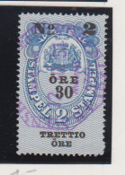 Zweden Fiskale Zegel Cat. Barefoot : Fondstaempel(Bill Of Exchange) 37B Dikke Druk - Revenue Stamps