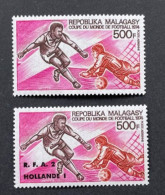 MADAGASCAR 1974 - NEUF**/MNH - Série Complète Mi 703 + 718 - YT PA 133 + 143 - FOOTBALL SOCCER MUNICH - Madagascar (1960-...)