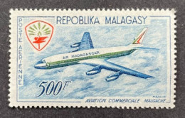 MADAGASCAR 1963 - NEUF**/MNH - Mi 493 - YT PA 88 - DOUGLAS DC 8 - Madagascar (1960-...)