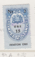 Zweden Fiskale Zegel Cat. Barefoot : Fondstaempel(Bill Of Exchange) 34aB Dunne Druk - Revenue Stamps