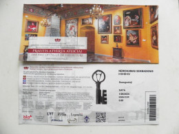 Entry Ticket Lithuania To National Museum -Palace Of The Grand Dukes. Exhibition The Past Opens Up To Future - Biglietti D'ingresso