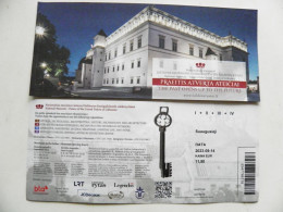Entry Ticket Lithuania To National Museum -Palace Of The Grand Dukes. Exhibition The Past Opens Up To Future - Biglietti D'ingresso