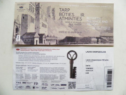 Entry Ticket Lithuania To National Museum -Palace Of The Grand Dukes. Exhibition Between Presence And Memory. Castles - Biglietti D'ingresso