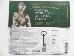 Entry Ticket Lithuania To National Museum -Palace Of The Grand Dukes. Exhibition Child Armour Of Sigismund August - Biglietti D'ingresso