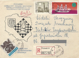 Poland Envelope (A269): Sport Poznan District Chess Association - Stamped Stationery