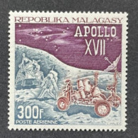 MADAGASCAR 1973 - NEUF**/MNH - Mi 671 - YT PA 124 - APOLLO XVII - Madagascar (1960-...)