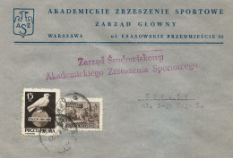 Poland Envelope (A265): Sport Warszawa AZS Academic Sports Association - Stamped Stationery